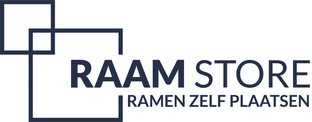 Raamstore blauw