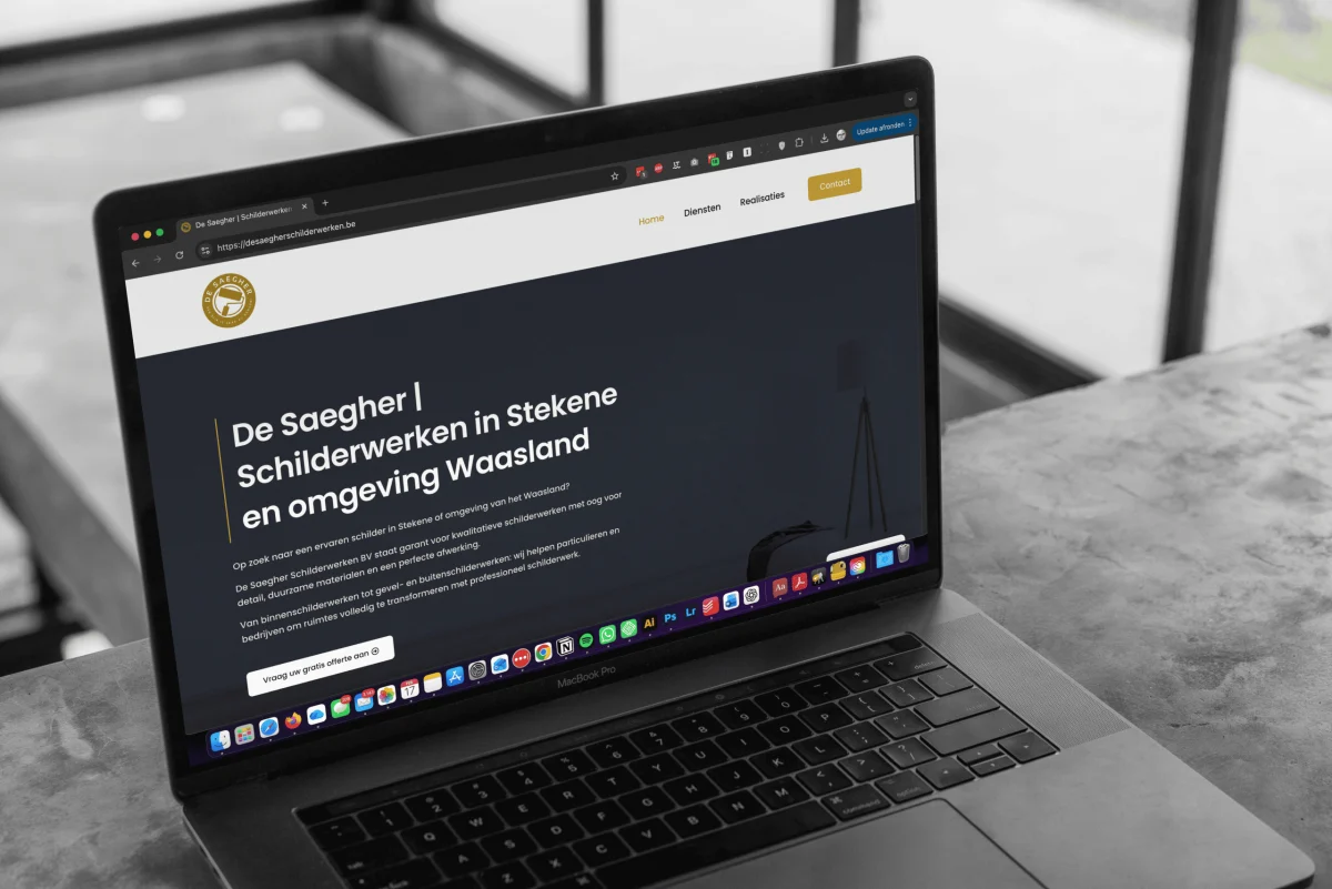 Website van De Saegher Schilderwerken