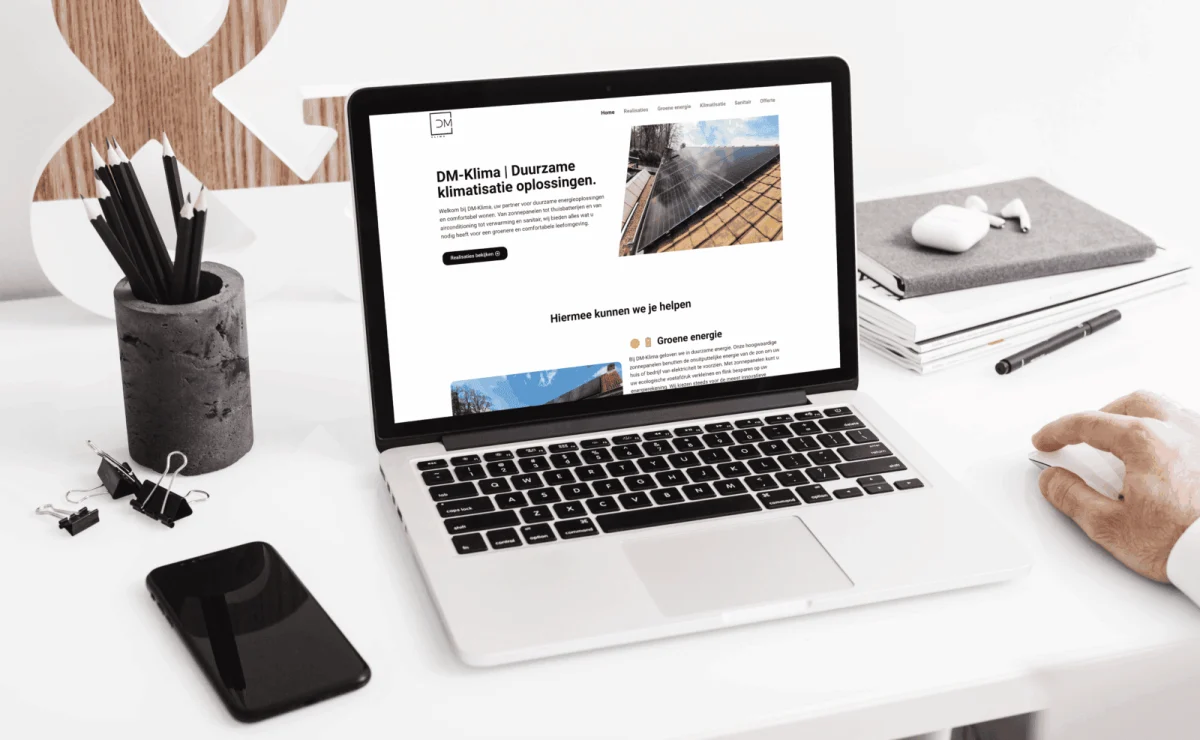 Website van DM Klima