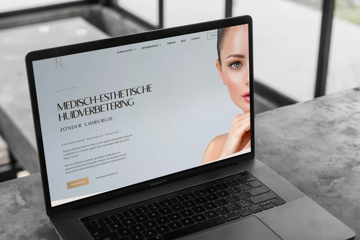 Website van Raysa’s Medical Derma Clinic