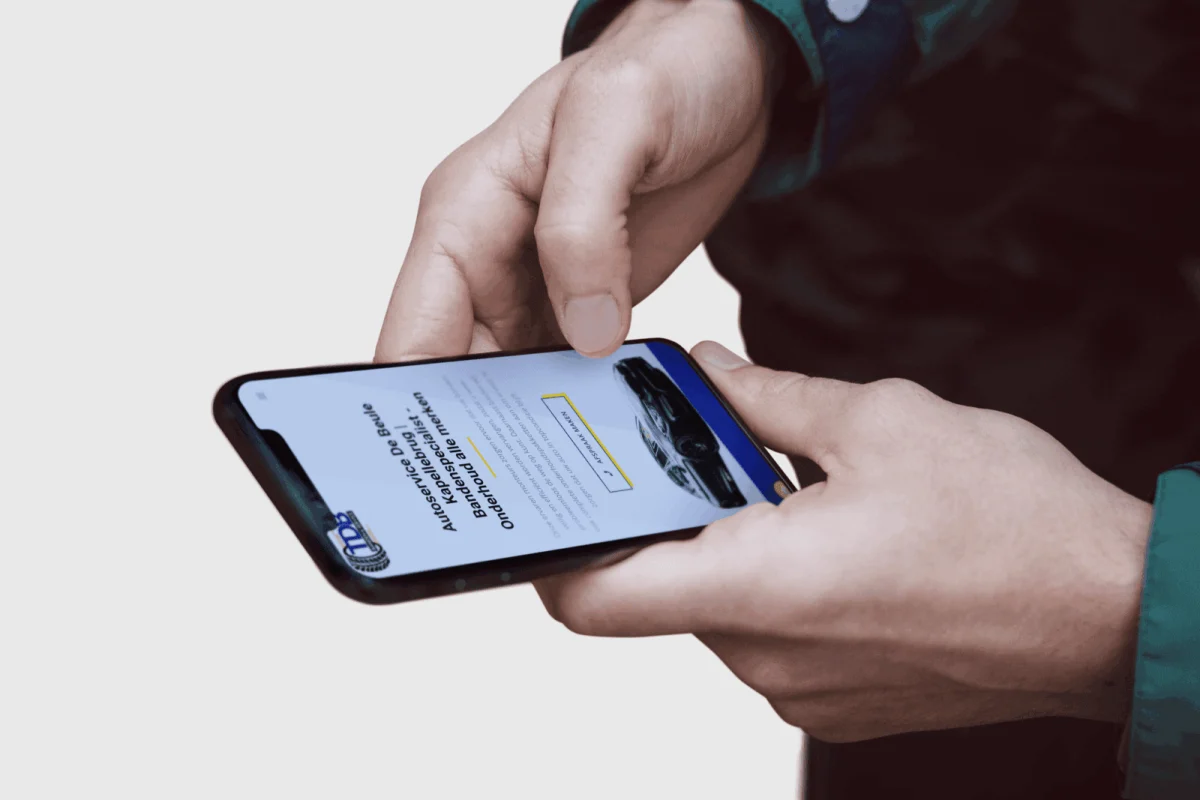 Website van TDB Banden & Service