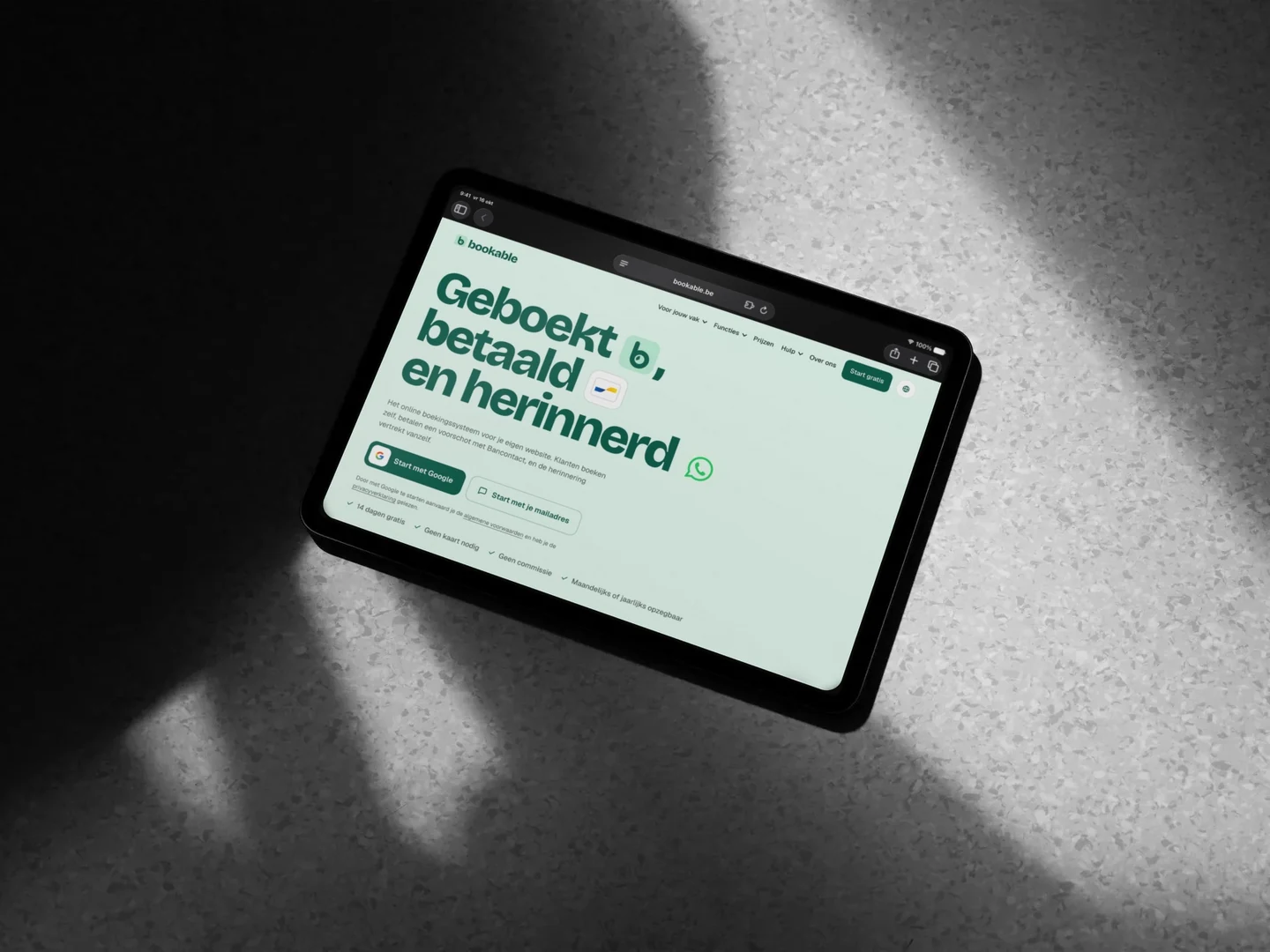 Website van Bookable