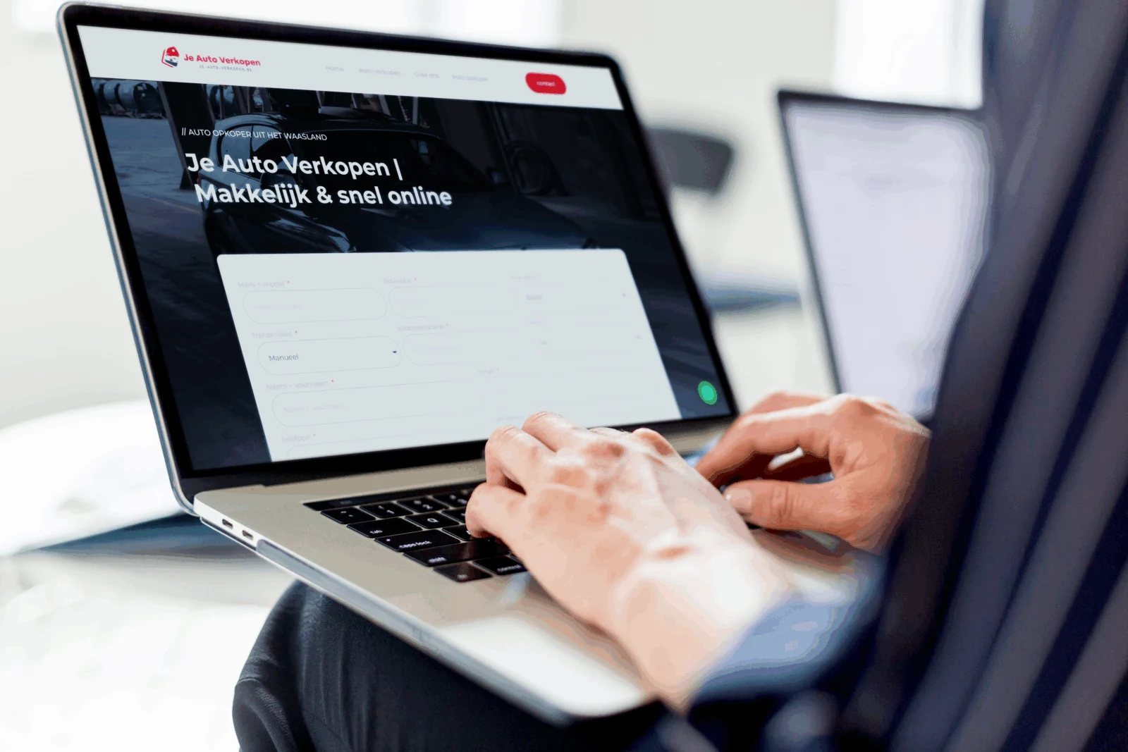 Website van Je Auto Verkopen