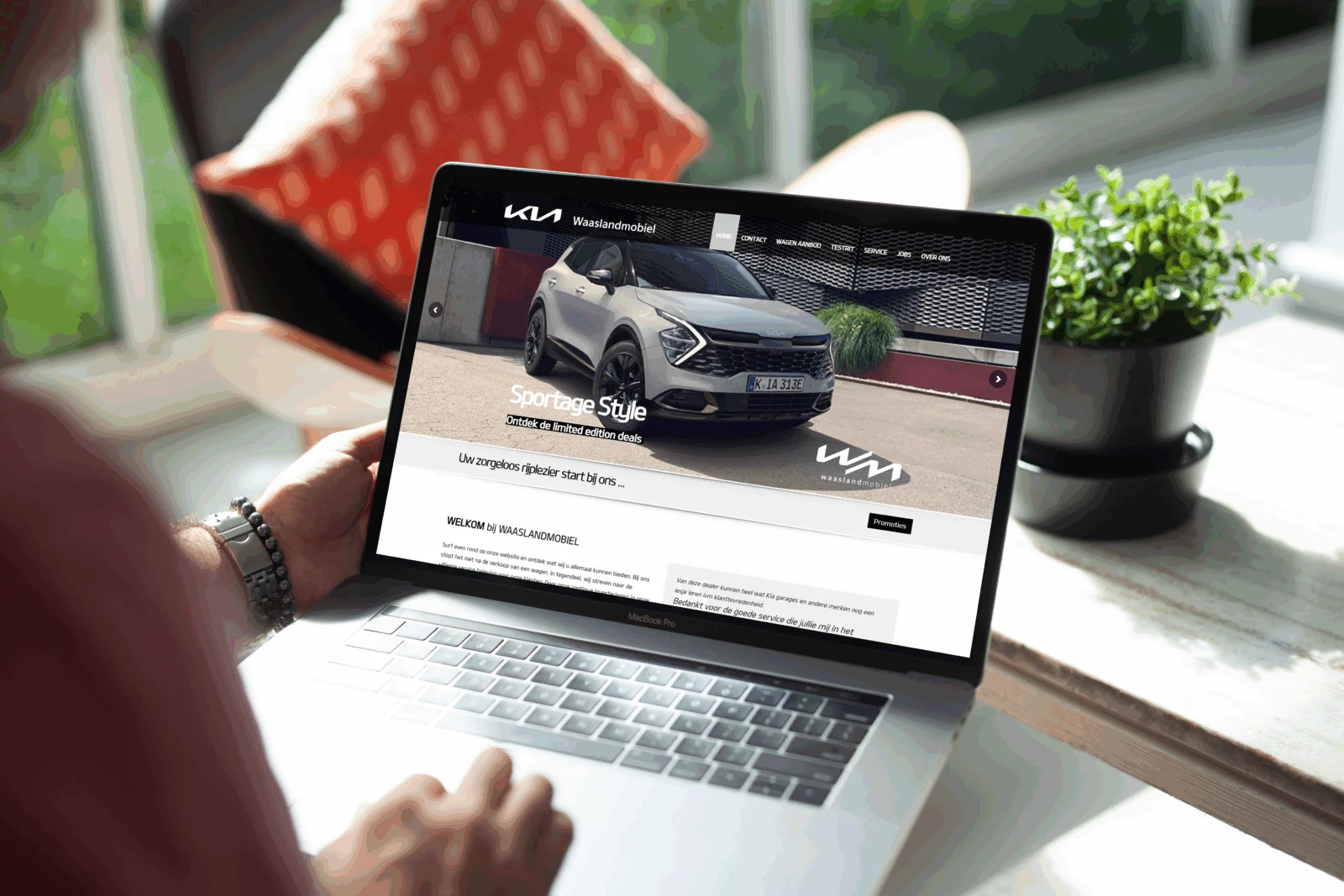 Website van Kia Waaslandmobiel